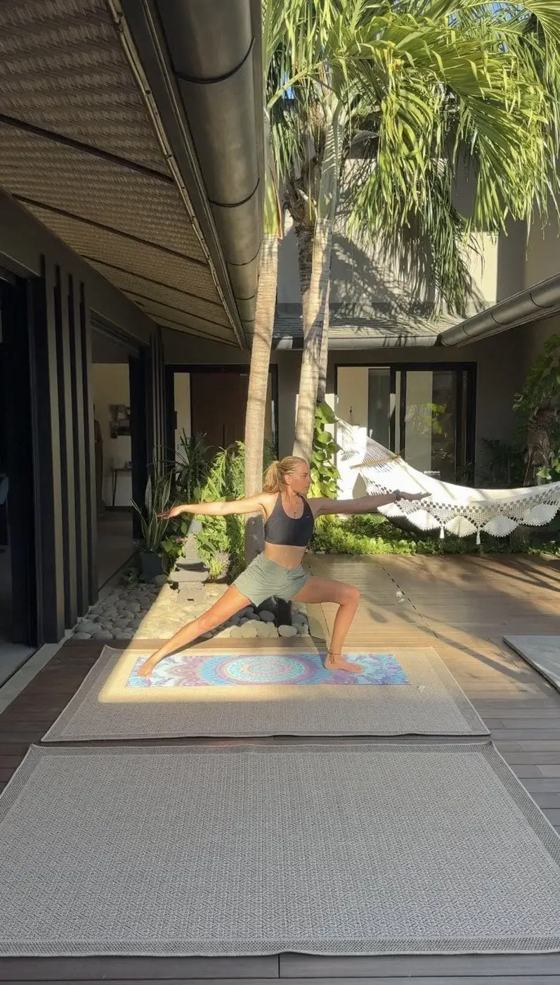 Yoga at the villa