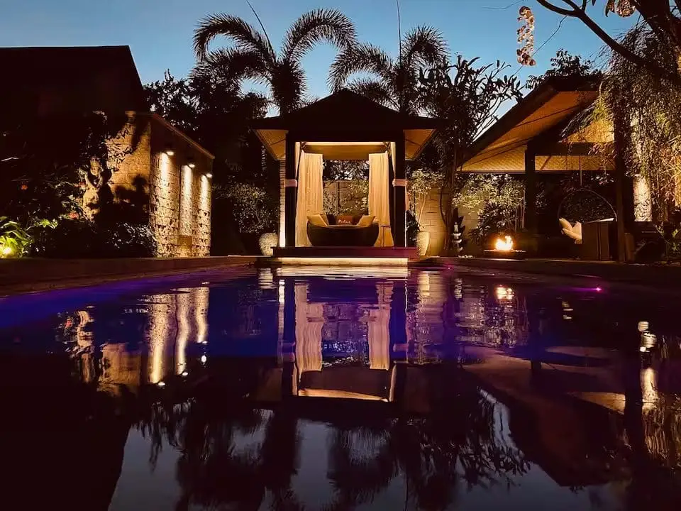 Pool at night